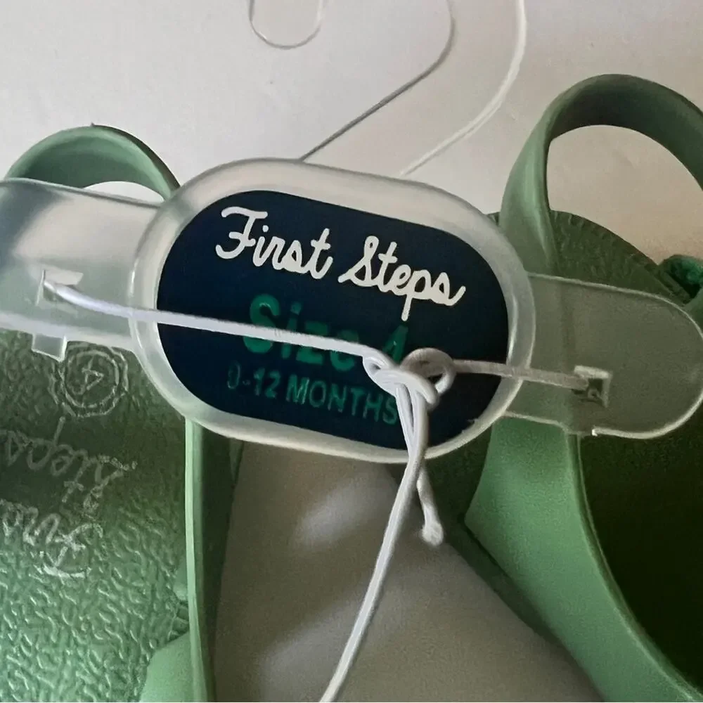 First Steps Fisherman Style Secure Ankle Strap Sandals Sz (4) 9-12M